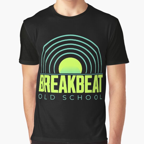 Item preview, BREAKBEAT  - Old School Records (Lime/Blue)  designed and sold by Discothreadz.