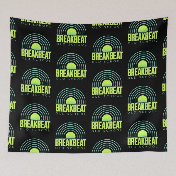 Item preview, BREAKBEAT  - Old School Records (Lime/Blue)  designed and sold by Discothreadz.