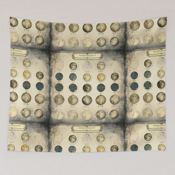 Item preview, Retro Moon Phase Tapestry - Celestial Cycle Panorama designed and sold by Silver Medal.