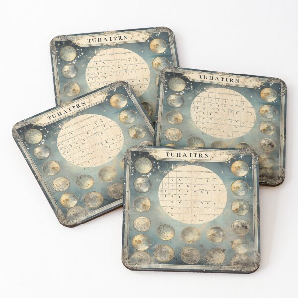 Item preview, Nostalgic Moon Phase Series - Retro Celestial Journey designed and sold by Silver Medal.