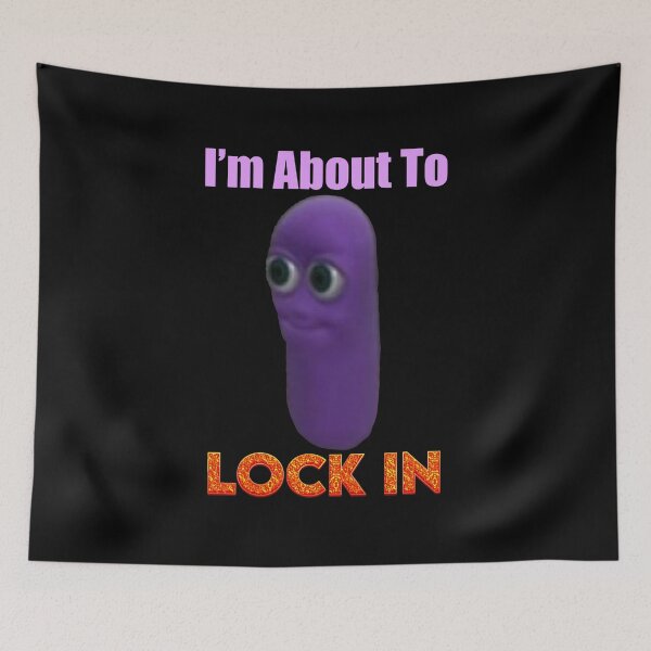 Item preview, Im About To Lock In Purple Worm designed and sold by SinMineral.