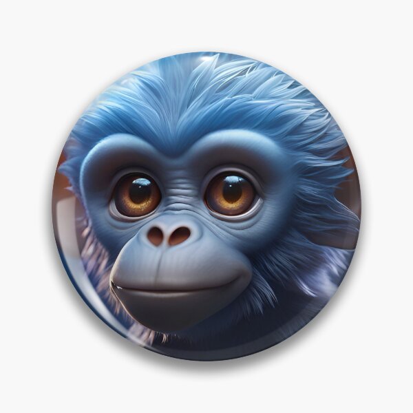 Artikelvorschau, Blue Cosmic Chimpanzee entworfen und verkauft von TheArtOfPat.