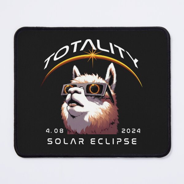 Item preview, Totality, an Alpaca wearing sunglasses looking at the Total Solar Eclipse, Funny Animal Eclipse Viewing Party 2024. designed and sold by jeyel7.
