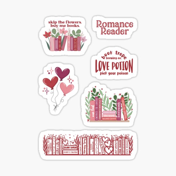 Item preview, Romance Reader Stickers designed and sold by meaggiemoos.