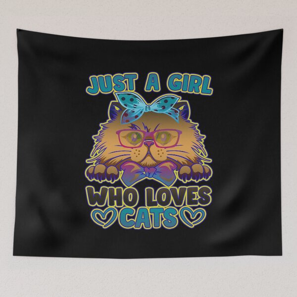 Item preview, just a girl who loves cats funny #4 designed and sold by creativerooney.