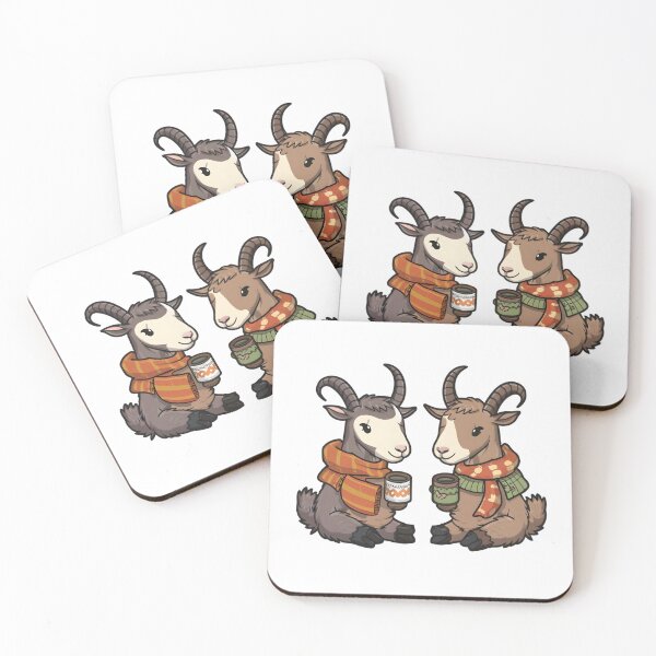Item preview, Furry Romance: Goat Couples' Winter Coffee Moments designed and sold by GENZ-CREATIVES.