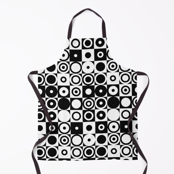 Item preview, Vasarely Inspired Optical Black and White designed and sold by Shapes-Mania.