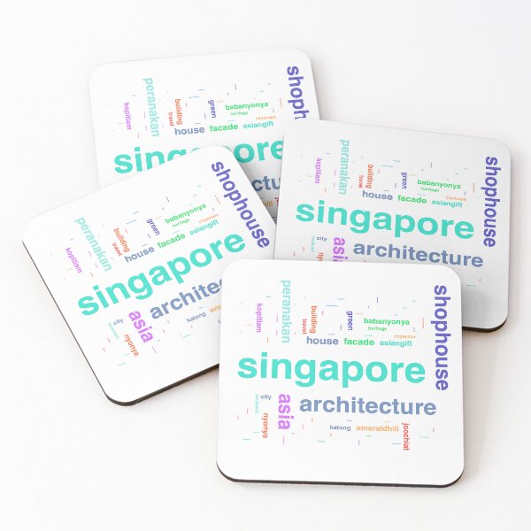 Item preview, Singapore, Keyword Cloud designed and sold by John Seaton Callahan.