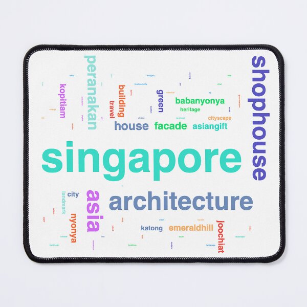 Item preview, Singapore, Keyword Cloud designed and sold by John Seaton Callahan.