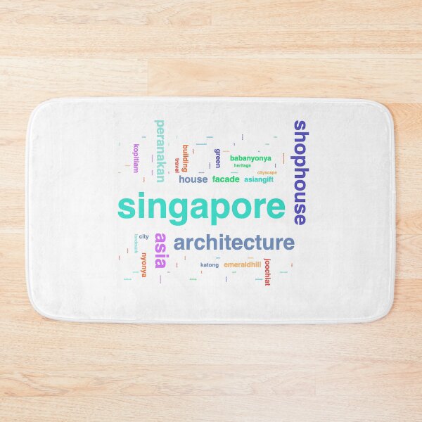 Item preview, Singapore, Keyword Cloud designed and sold by John Seaton Callahan.