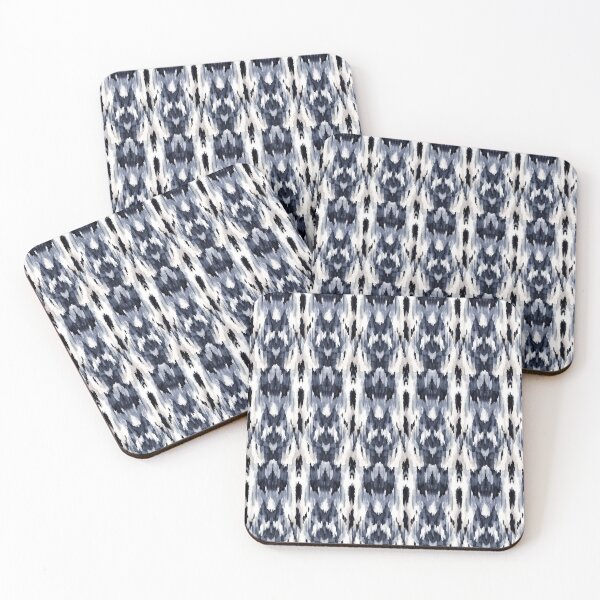 Item preview, Indigo Blue Tribal Ikat Tribal Pattern, No. 003 by Bossy Cat Home designed and sold by BossyCatHome.
