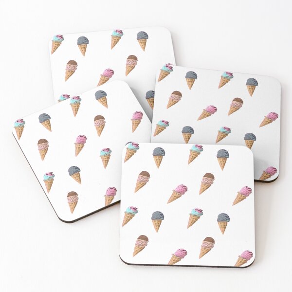Item preview, Icy delight seamless ice cream cone pattern designed and sold by CrazySweets.