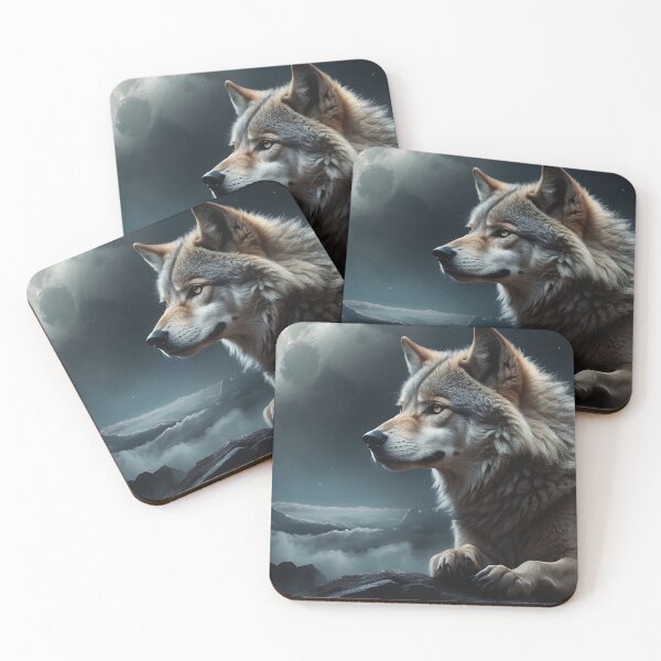 Item preview, Wolf Looking Out designed and sold by BlissHeaven.
