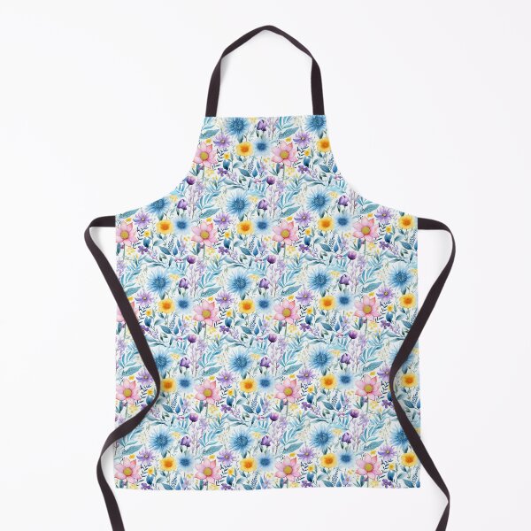 Item preview, Beautiful Painted Floral Seamless Pattern, Blue, Violet, Yellow, Pink designed and sold by CreatureHouse95.