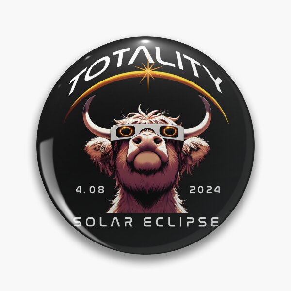 Artikelvorschau, Totality, eine Highland Cow mit Sonnenbrille und Blick auf die Total Solar Eclipse, Funny, Wild Animal Eclipse Viewing Party 2024. entworfen und verkauft von jeyel7.