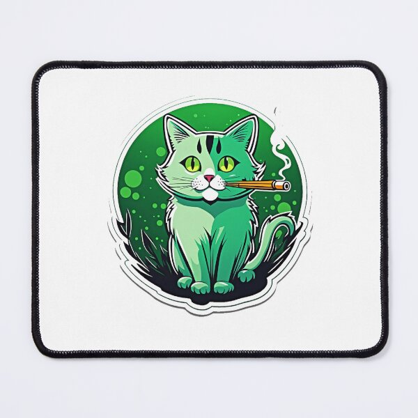 Item preview, Green Cat on The Nip designed and sold by Earth Nature Creations.