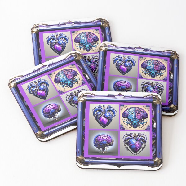 Item preview, Of Hearts and  Mind - Blue Purple  designed and sold by txstock.