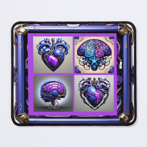 Item preview, Of Hearts and Mind - Blue Purple designed and sold by txstock.