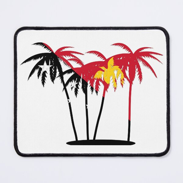 Item preview, Palm Trees with Papua New Guinea Flag designed and sold by PNG-pikinini.