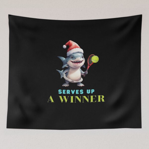 Item preview,  Cute Shark Gift for Children, Tennis Clothing and Decoration, Watercolour Design designed and sold by Sitred123.