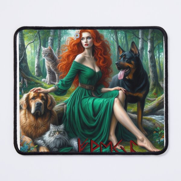 Item preview, Freya with Name in Runes designed and sold by hexhutch.