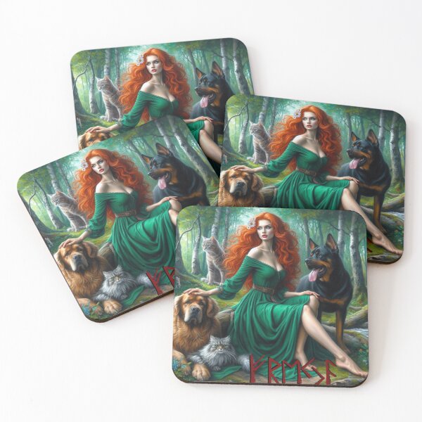 Item preview, Freya with Name in Runes designed and sold by hexhutch.