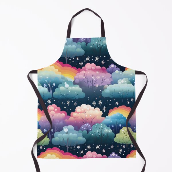 Item preview, Rainbows, Trees, Flowers and Clouds Pastel Colours at Night designed and sold by NikkofTime.