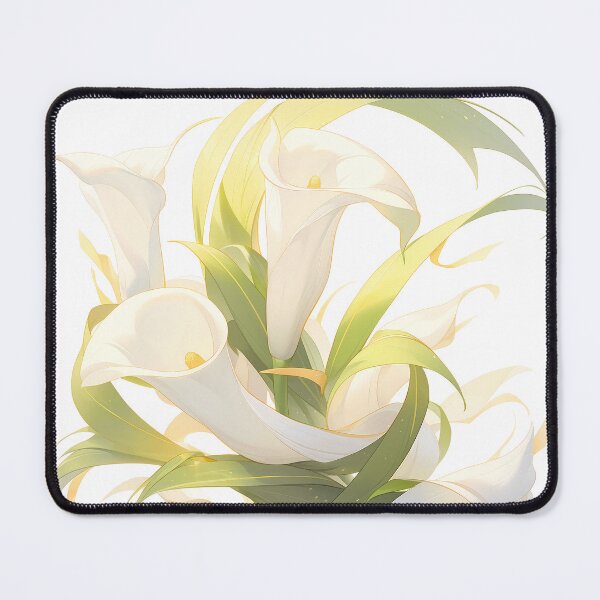 Item preview, Calla Lily with Twisting Green Leaves designed and sold by BouquetlikeLove.