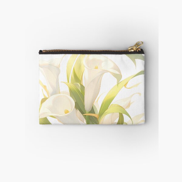 Item preview, Calla Lily with Twisting Green Leaves designed and sold by BouquetlikeLove.