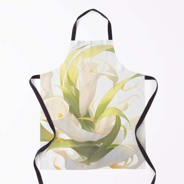 Item preview, Calla Lily with Twisting Green Leaves designed and sold by BouquetlikeLove.