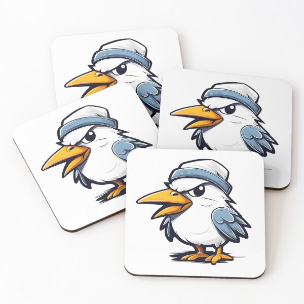 Item preview, Cute angry seagull in a hat designed and sold by FrechZeug.