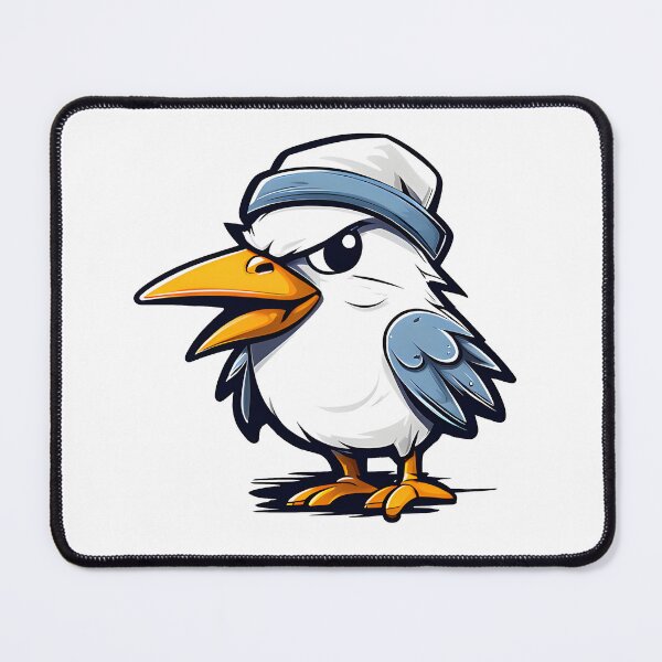 Item preview, Cute angry seagull in a hat designed and sold by FrechZeug.