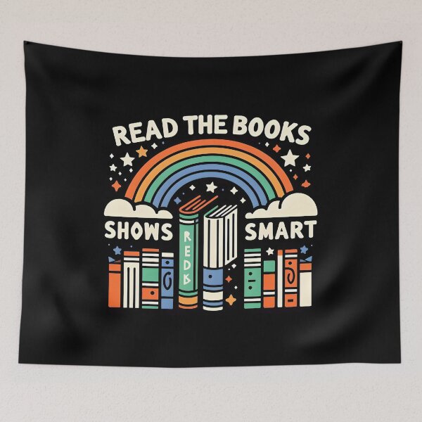 Item preview, Read the books shows smart, typography designed and sold by maxmaj.