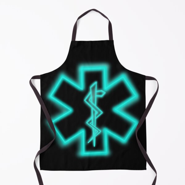 Item preview, Turquoise Neon Medical Star of Life designed and sold by Mothrrr.