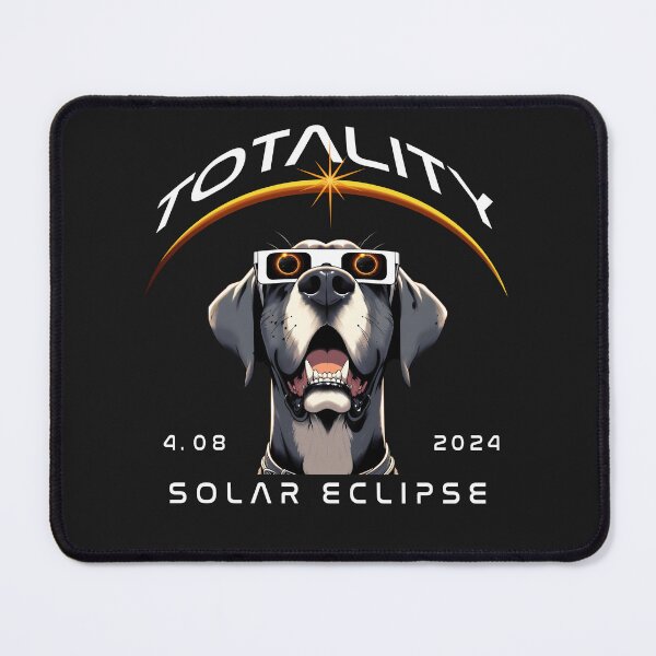 Item preview, Totality, a Great Dane dog wearing sunglasses looking at the Total Solar Eclipse, Pet Animal Eclipse Viewing Pawty 2024. designed and sold by jeyel7.