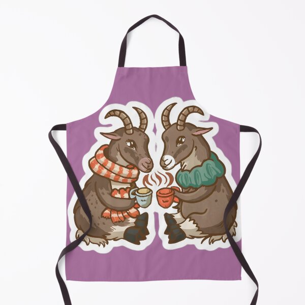Item preview, Cups and Embraces: Goat Couples' Comfortable Winter Espresso designed and sold by GENZ-CREATIVES.