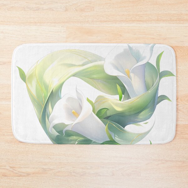 Item preview, Flowing scarf with Calla Lily designed and sold by BouquetlikeLove.