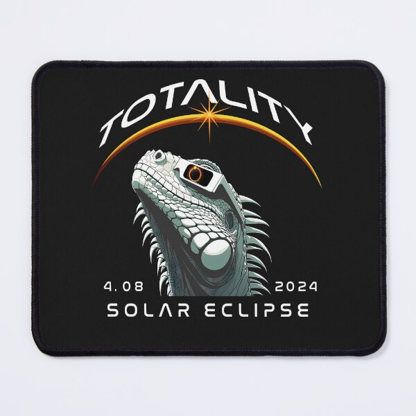 Item preview, Totality, an Iguana wearing sunglasses looking at the Total Solar Eclipse, Wild Animal, Reptile Eclipse Viewing Party 2024. designed and sold by jeyel7.