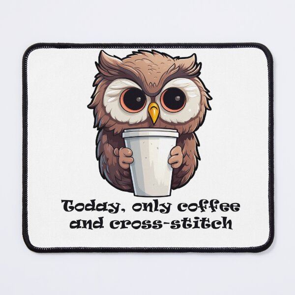 Item preview, Today, only coffee and cross-stitch designed and sold by Vikycialp.