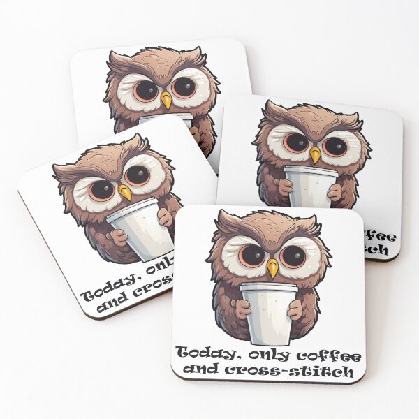 Item preview, Today, only coffee and cross-stitch designed and sold by Vikycialp.