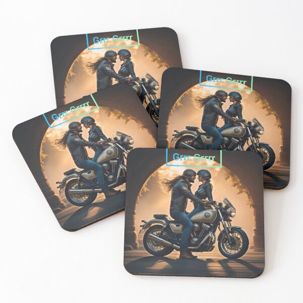 Item preview, A girl and a boy on a motorcycle, in love  designed and sold by FeloBuySmile.
