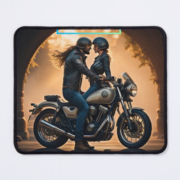 Item preview, A girl and a boy on a motorcycle, in love  designed and sold by FeloBuySmile.