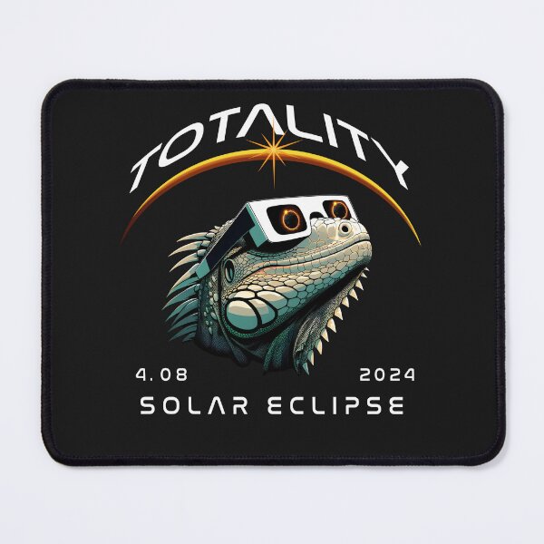 Item preview, Totality, a cool Iguana wearing sunglasses looking at the Total Solar Eclipse, Wild Animal Eclipse Viewing Reptile 2024. designed and sold by jeyel7.