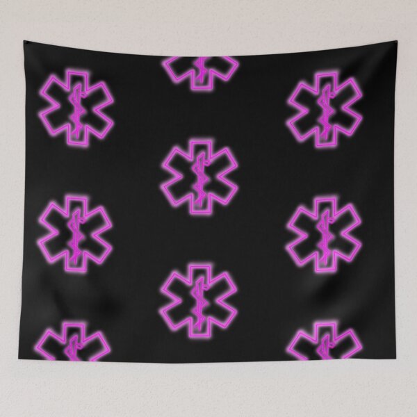 Item preview, Pink Neon Medical Star of Life designed and sold by Mothrrr.
