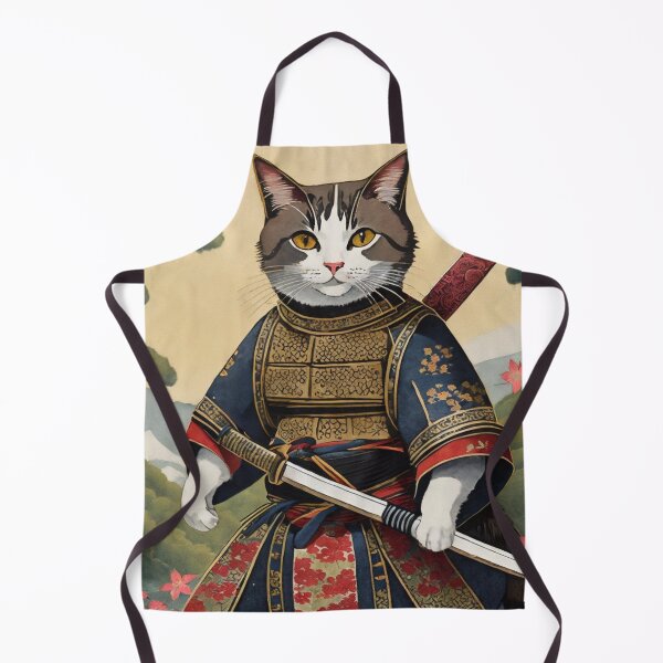 Item preview, Samurai cat designed and sold by TBMdesigns.