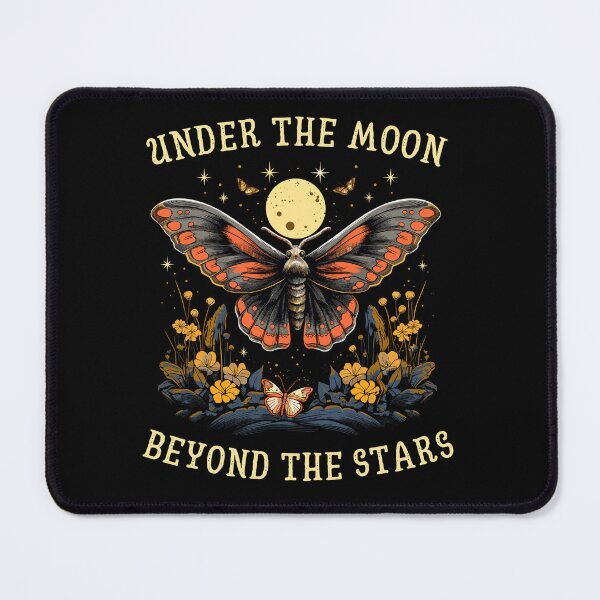 Item preview, Moth With Flowers And Moon Beyond The Stars designed and sold by CosyTeal.