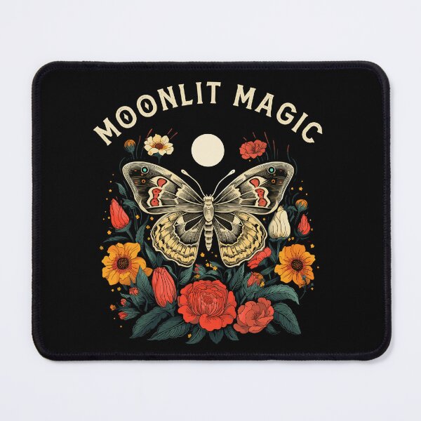 Item preview, Moth With Flowers And Moonlight Magic designed and sold by CosyTeal.