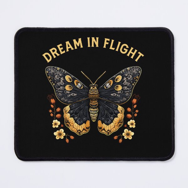 Item preview, Moth With Flowers Dream In Flight designed and sold by CosyTeal.