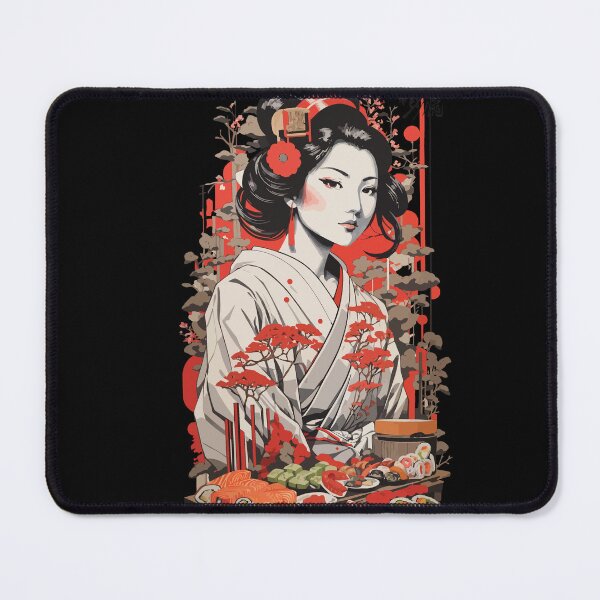 Item preview, Japanese Aesthetic Sushi Vintage Ukiyo-e Art designed and sold by LuminOrb.