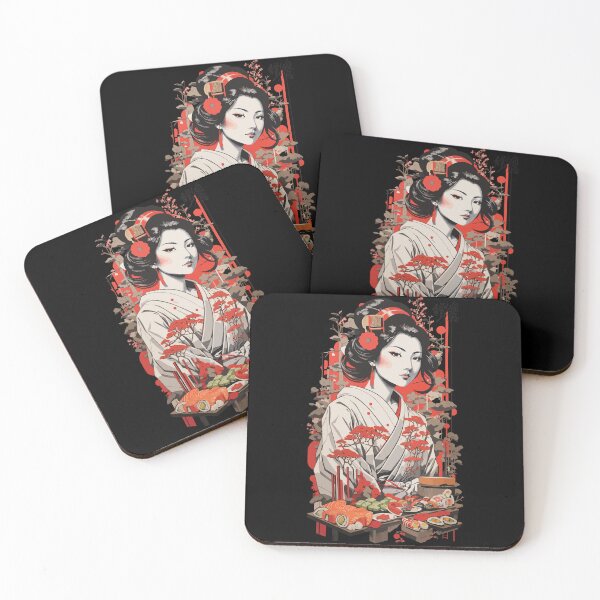 Item preview, Japanese Aesthetic Sushi Vintage Ukiyo-e Art designed and sold by LuminOrb.